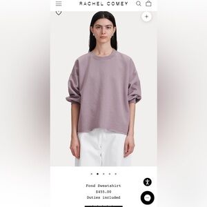 Rachel Comey Fond Sweatshirt size M/L